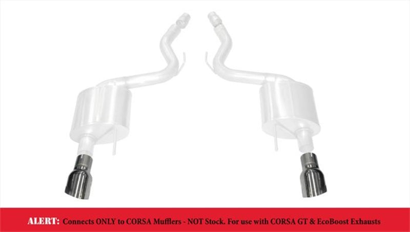 Corsa 2015-2025 Ford Mustang GT 3.0in Inlet / 4.5in Outlet Polished Tip Kit (For Corsa Exhaust Only) - 14346