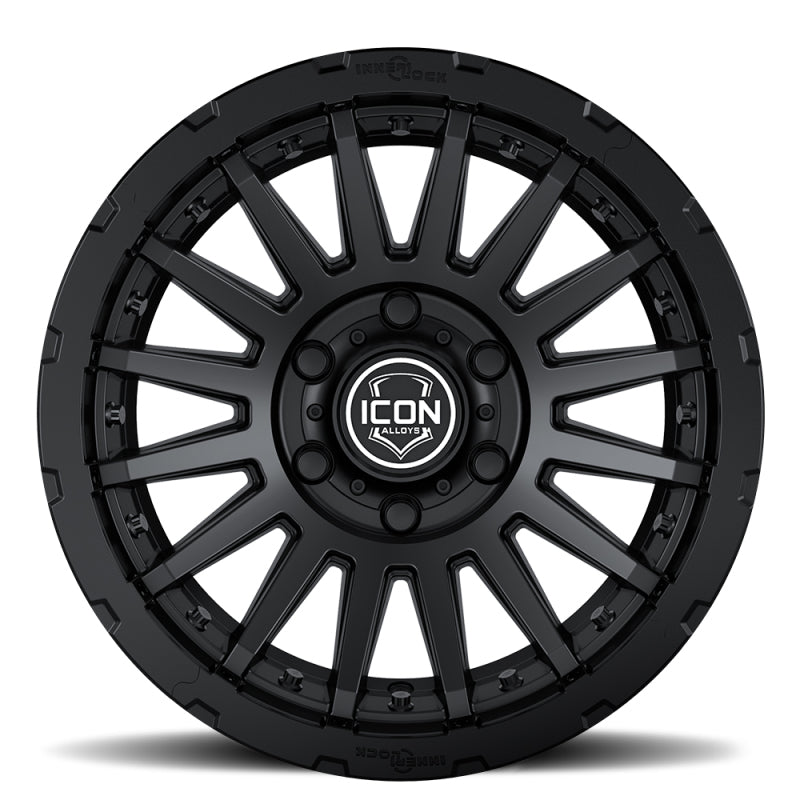 ICON Recon Pro 17x8.5 8 x 6.5 13mm Offset 5.25in BS Satin Black Wheel - 23617858052SB