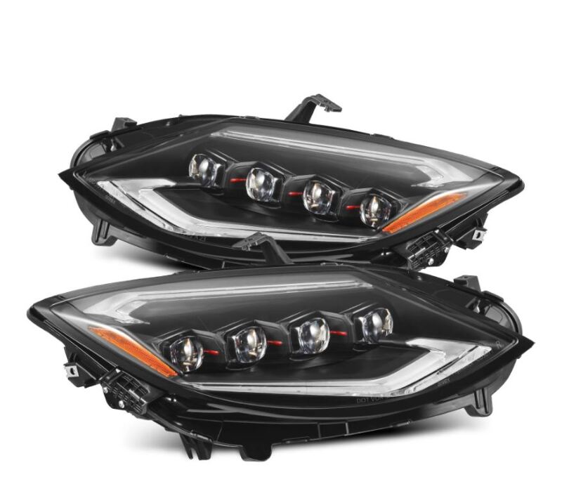 AlphaRex 23-24 Nissan Z NOVA-Series LED Projector Headlights Black w/Activation Light & Seq.Sig - 880493