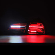 Load image into Gallery viewer, AlphaRex 17-22 Tesla Model 3 PRO-Series LED Tail Lights Red Smoke w/Seq Sig - 601020