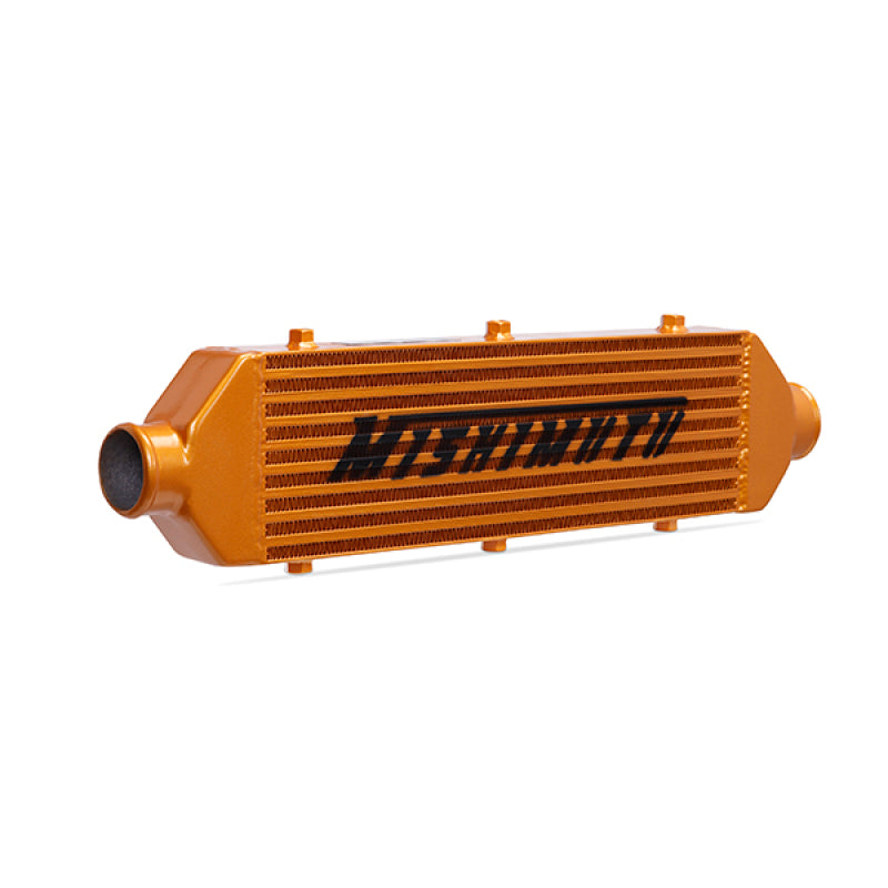 Mishimoto Universal Gold Z Line Intercooler Overall Size: 28x8x3 Core Size: 21x6x2.5 Inlet / Outlet - MMINT-UZG