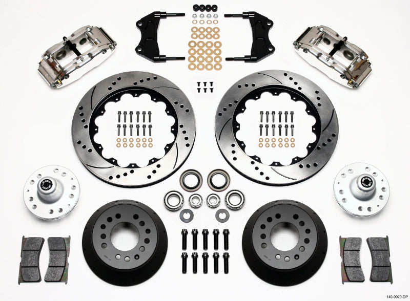 Wilwood Narrow Superlite 6R Front Hub Kit 14.00in Drill Pol WWE ProSpindle - 140-9920-DP
