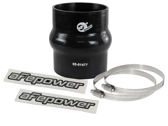 aFe Magnum FORCE Intake Coupling Kit (3-1/8 IN ID x 4 IN L) Straight Coupler w/ Hump - Black - 59-00098
