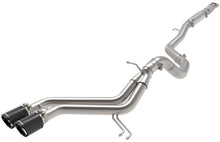 Load image into Gallery viewer, aFe Takeda 2-1/2in to 3in SS-304 Cat-Back Exhaust w/ C/F Tips 13-17 Hyundai Veloster L4-1.6L - 49-37018-C