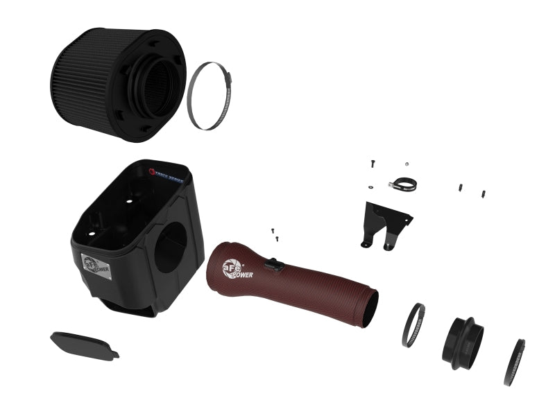 aFe 2025+ Dodge Ram 1500 RHO Track Series Red Kevlar Cold Air Intake System w/ Blk Pro 5R Filter - 57-10032KR