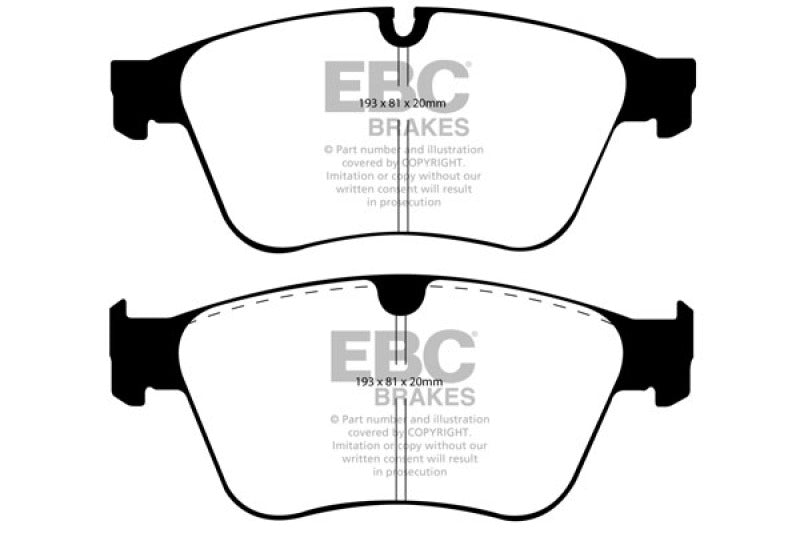EBC 06-11 Mercedes-Benz M-Class (ML) ML63 AMG 6.2 Redstuff Front Brake Pads - DP31937C