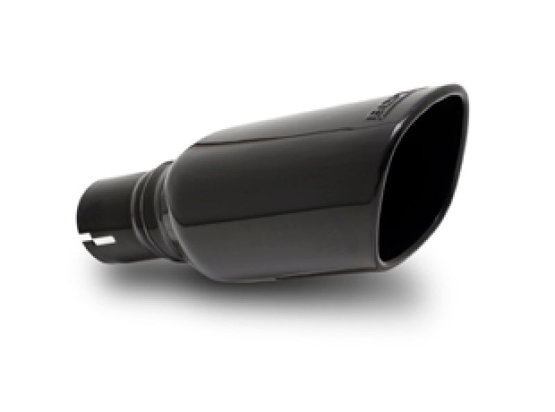 Borla 12-14 Jeep Wrangler JK 2/4Dr Rr Section ATAK Single Square Rlld Angle-Cut Black Chrome Exhaust - 11860BC