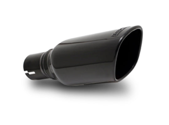 Borla 12-14 Jeep Wrangler JK 2/4Dr Rr Section ATAK Single Square Rlld Angle-Cut Black Chrome Exhaust - 11860BC