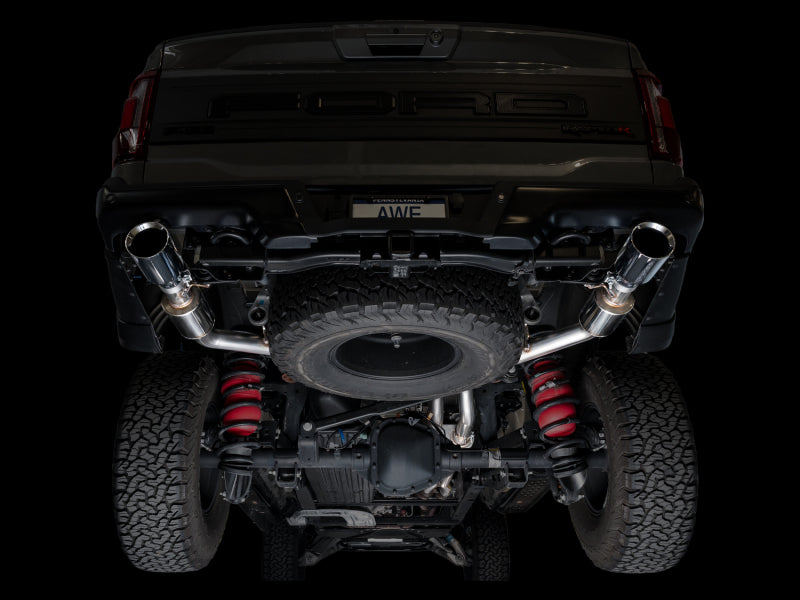 AWE Tuning Gen 3 Raptor R SwitchPath Exhaust - Chrome Silver Tips - 3025-32852