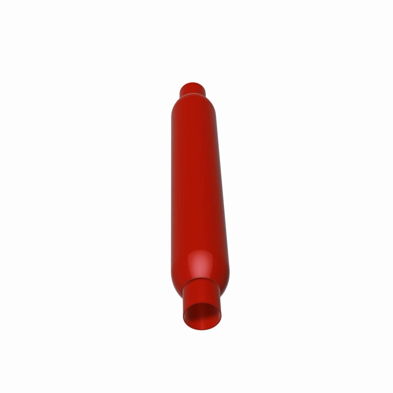 MagnaFlow Muffler Red Pack Series Glasspack 3.5in Rd 22in Body Length 2.25in/2.25in Inlet/Outlet - 13135