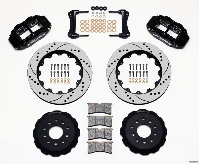 Wilwood Narrow Superlite 6R Front Hat Kit 14.00in Drilled 88-93 Corvette C4 - 140-9298-D