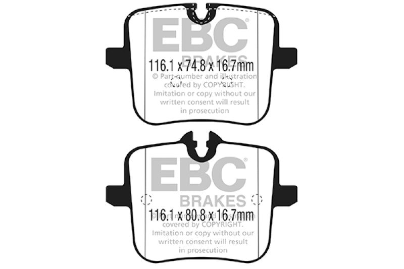 EBC 2018+ BMW M5 4.4TT (F90) Yellowstuff Rear Brake Pads - DP42320R
