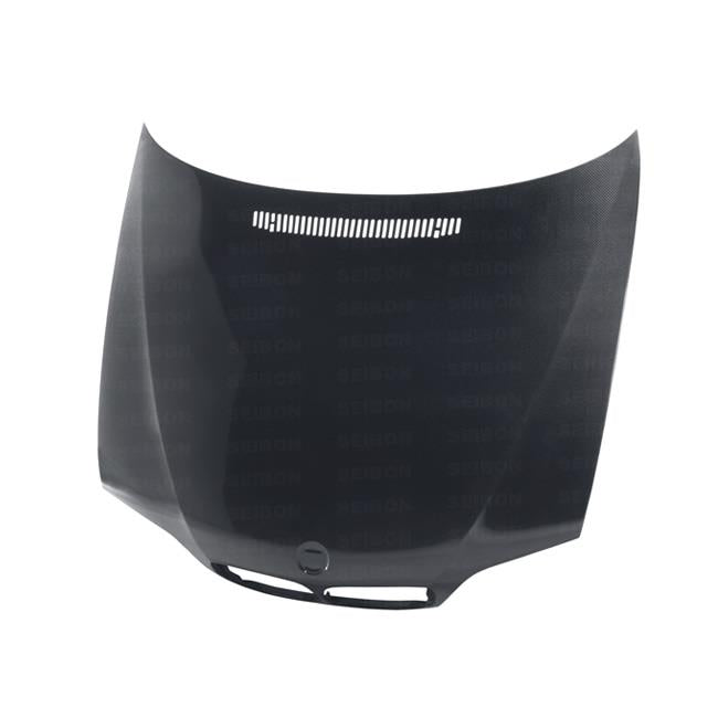 Seibon 02-05 BMW 3 Series 4dr E46 (Manuf Date 7/02-7/06 Models Only) OEM-Style Carbon Fiber Hood - HD0205BMWE464D-OE