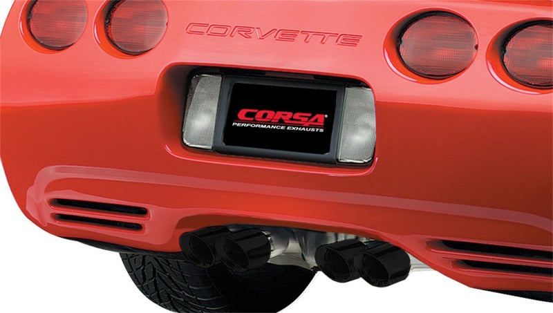 Corsa 1997-2004 Chevrolet Corvette C5 Z06 5.7L V8 Black Xtreme Axle-Back Exhaust - 14961BLK