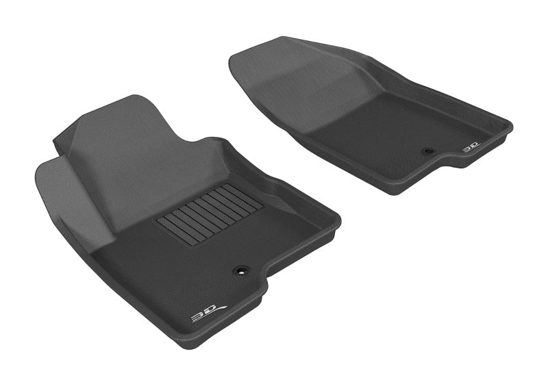 3D MAXpider 2007-2017 Jeep Compass/Patriot Kagu 1st Row Floormat - Black - L1JP00911509