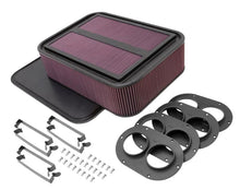 Load image into Gallery viewer, K&amp;N Custom Racing Air Filter - Rectangular Carbon Fiber 4in Air Box w/ 2.75in Air Horn - 100-8593