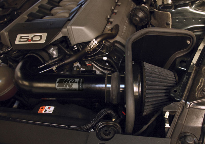 K&N 2015 Ford Mustang GT 5.0L V8 Black Performance Intake Kit - 71-3535