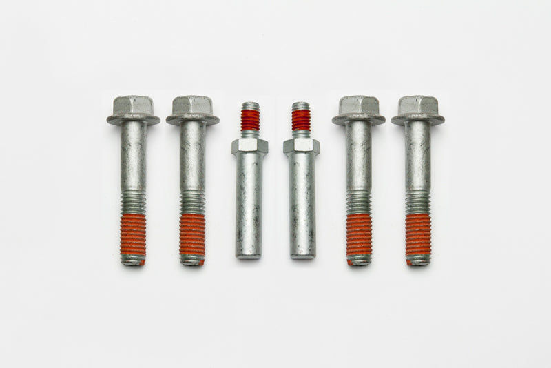 Wilwood bolt kit 1/2-13X2.75 LG hfcs silver epoxy 1193-S 4PK W/STEERING stop - 230-14198