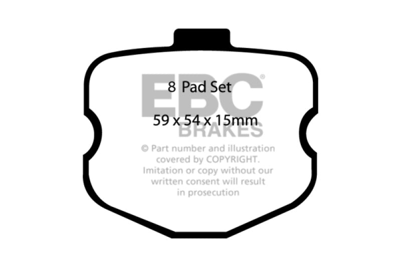 EBC 10-13 Chevrolet Corvette (C6) 6.2 Grand Sport Bluestuff Front Brake Pads - DP51771/3NDX