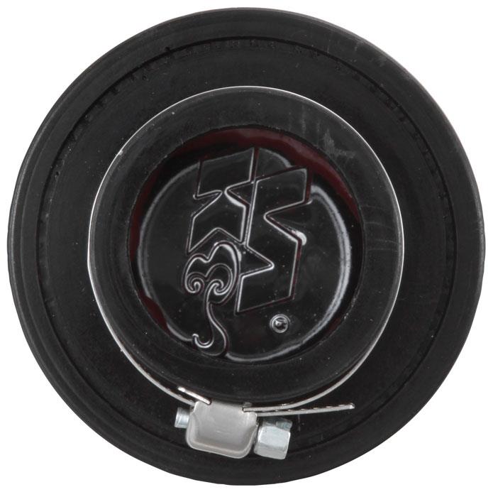 K&N 1.5in Flange ID x 3in OD x 2.5in H Chrome Finish Rubber Base Crankcase Vent Filter - 62-1460
