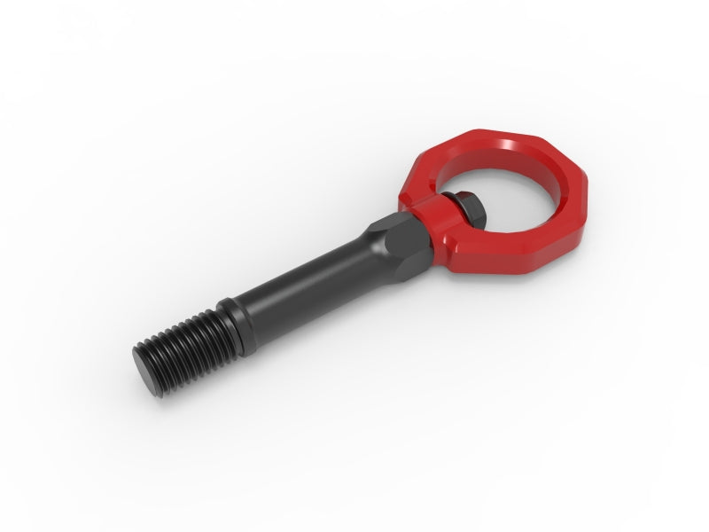aFe CONTROL Front Tow Hook Nissan Z 23-25 V6-3.0LRed - 450-712001-R