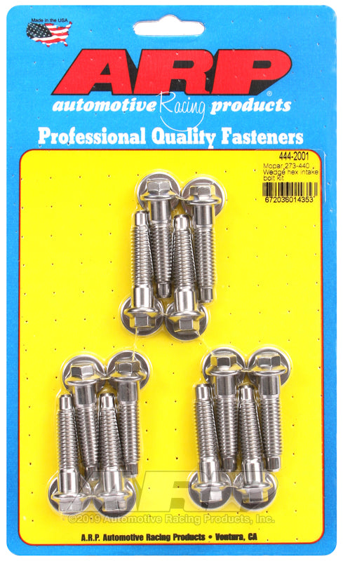ARP Mopar 273-440 Wedge Hex Intake Manifold Bolt Kit - 444-2001