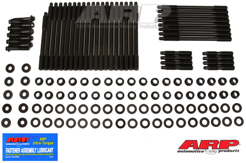 ARP SBC/WP Tall Deck 9.80 Warhawk Block w/Warhawk 12Deg LS7 Heads Head Stud Kit - 134-4703