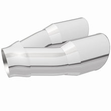 Load image into Gallery viewer, MagnaFlow Double Wall 3in Dual Round Polished Tip 2.25in Inlet - 35226