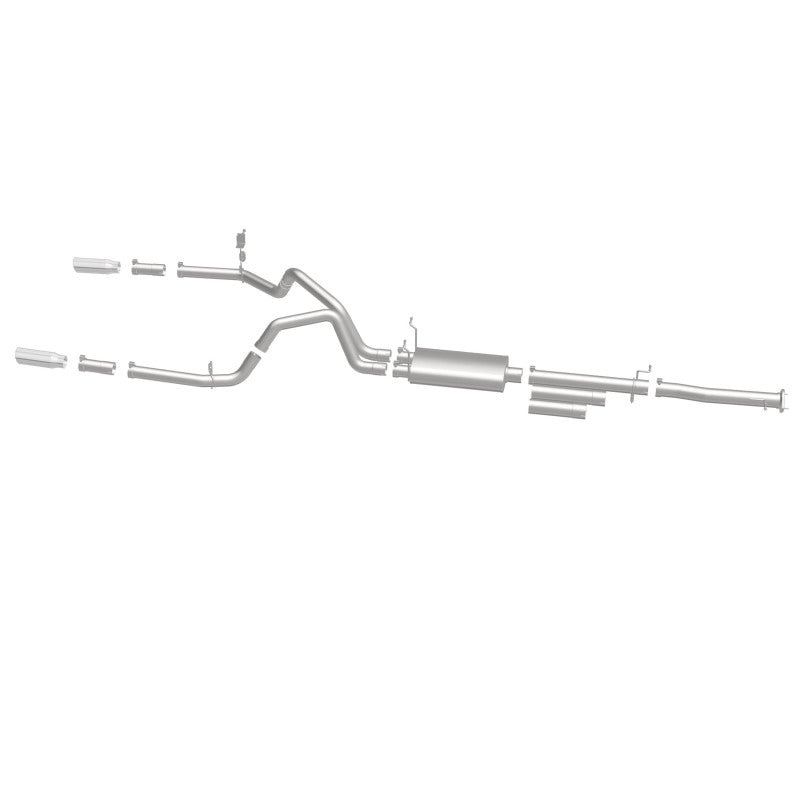 MagnaFlow Stainless Cat-Back Exhaust 2015 Chevy Silverado 2500HD 6.0L Dual Split Rear Exit 4in - 19027
