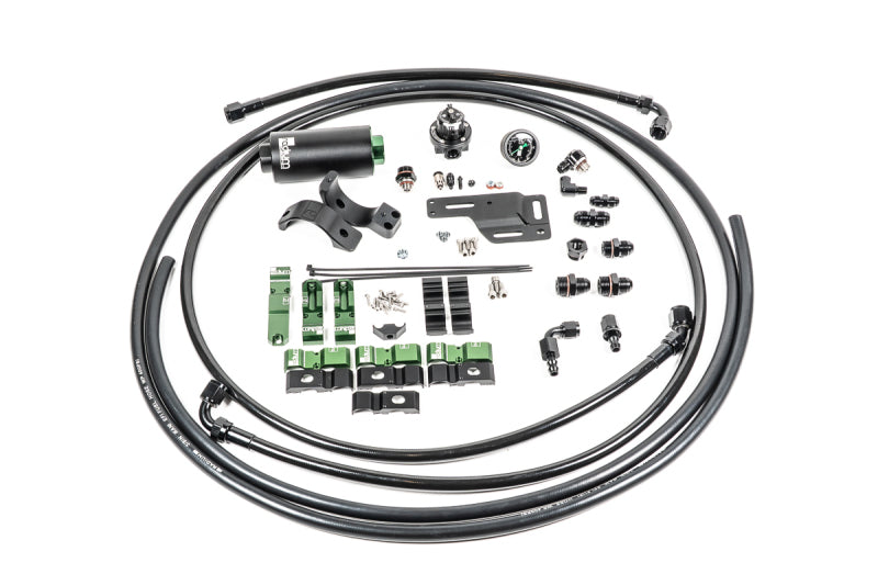 Radium Engineering Mitsubishi EVO 1-6 Fuel Hanger Plumbing Kit - Microglass Filter - 20-1334-05
