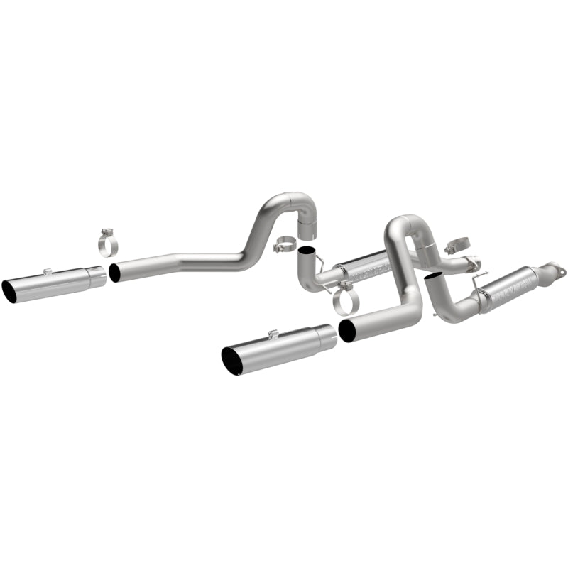 MagnaFlow 99-04 Mustang Mach 1 V8 4.6L Dual Split Rear Exit Stainless Cat-Back Performance Exhaust - 16394