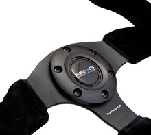 Load image into Gallery viewer, NRG Reinforced Steering Wheel (320mm) Suede w/Black Stitch - RST-012S