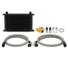 Load image into Gallery viewer, Mishimoto Universal Thermostatic 25 Row Oil Cooler Kit (Black Cooler) - MMOC-UHTBK