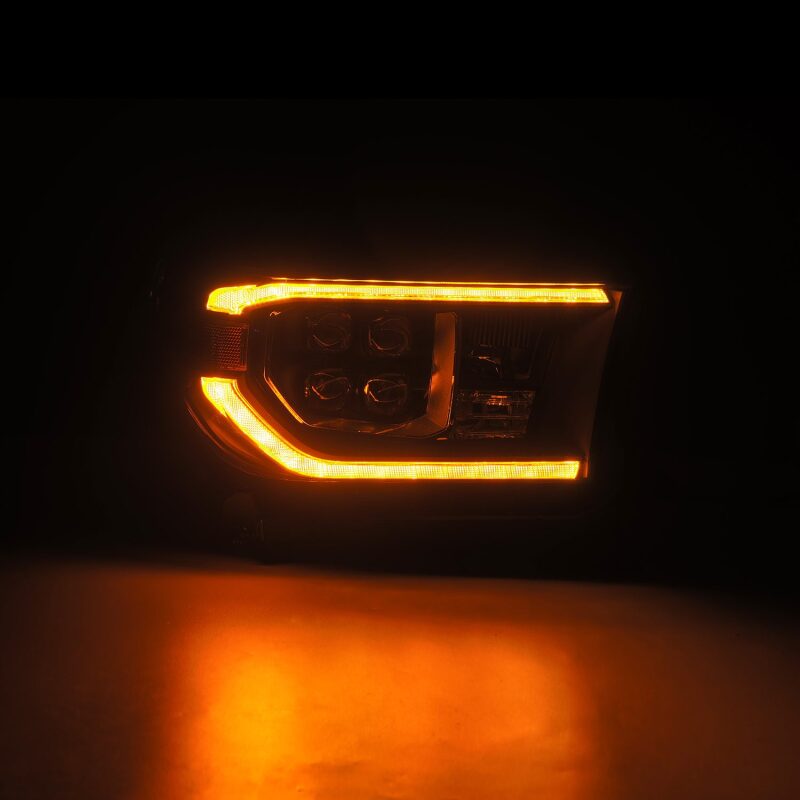 AlphaRex 07-13 Toyota Tundra / 08-17 Sequoia NOVA LED Proj HL Black w/Actv Light Seq. Sig + DRL - 880818
