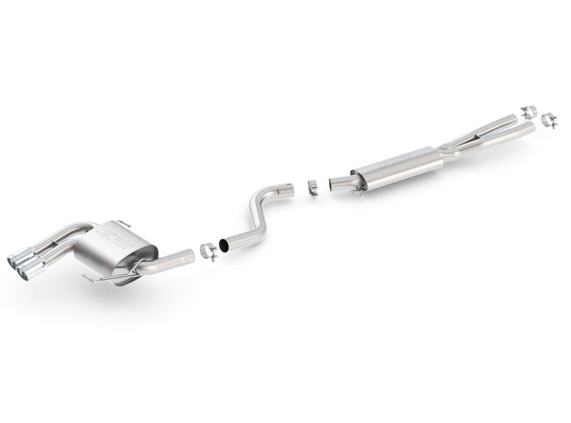 Borla 08-12 BMW 328i Sdm E90 2.0L RWD Dual Left Rear Exit Touring Cat-Back Exhaust - 140505