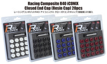 Load image into Gallery viewer, Project Kics 12x1.50 R40 Iconix Plastic Cap Set - Red (20 Pcs) - WCIF1R