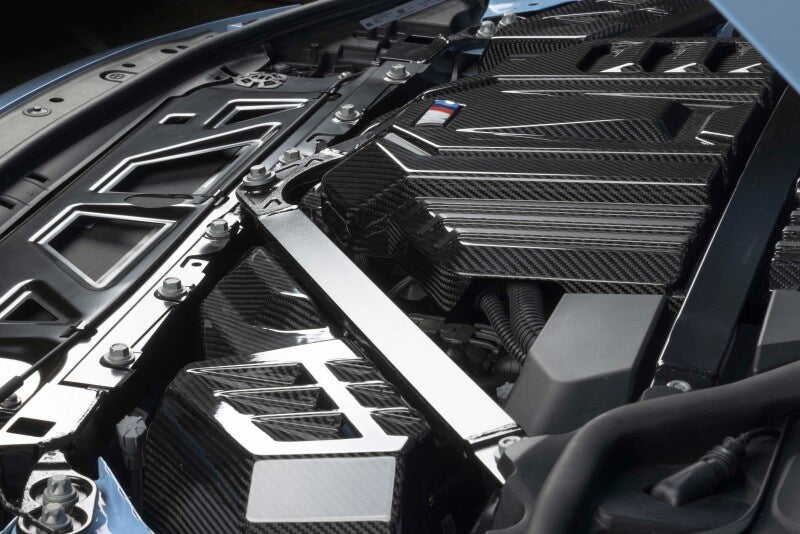 Dinan 21-27 BMW M2/M3/M4 (G80/G82/G87) Gloss Carbon Fiber Engine Cover w/Matte Accents - D590-0005