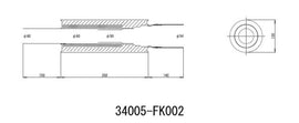 HKS Universal Stainless Hi Power 130mm Titanium Muffler - 34005-FK002