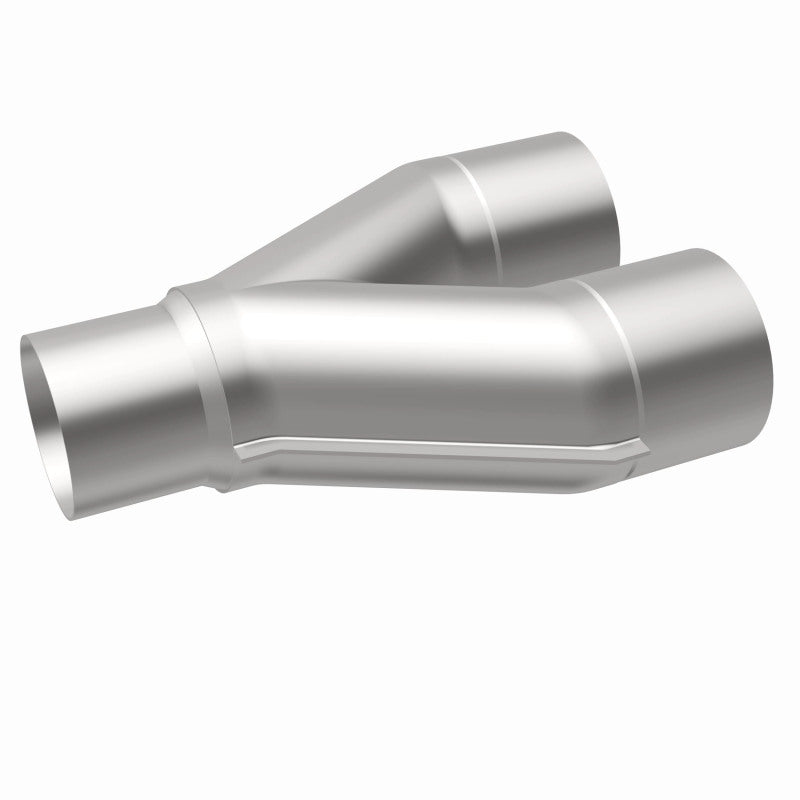 MagnaFlow Universal Trans Y-Pipe All SS 4inch (Dual) 3.5inch (Single) x 13inch (Overall) - 10800