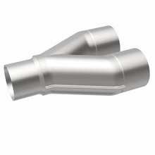 Load image into Gallery viewer, MagnaFlow Universal Trans Y-Pipe All SS 4inch (Dual) 3.5inch (Single) x 13inch (Overall) - 10800