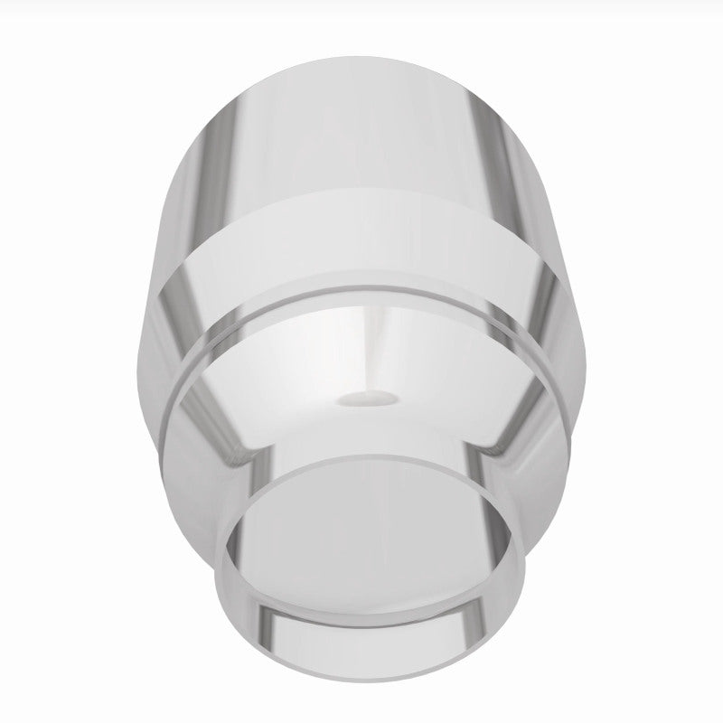 MagnaFlow Tip Stainless Double Wall Round Single Outlet Polished 4.5in DIA 2.5in Inlet 5.75in Length - 35224