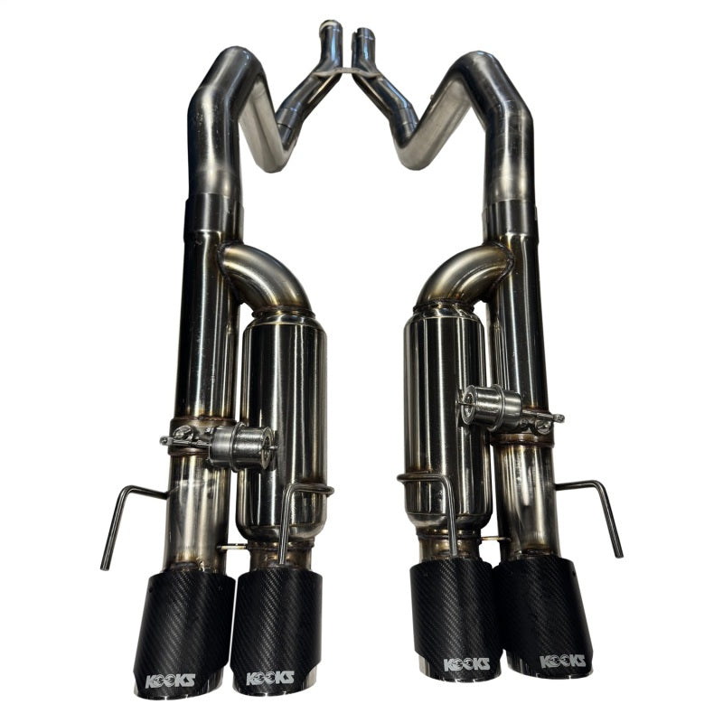 Kooks 09-13 Chevrolet Corvette Z06/ZR1 3in. Valved Axle-Back Exhaust w/ SS Tips - 21606750