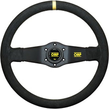 Load image into Gallery viewer, OMP Rally Dished Steering Wheel 350mm - Small Suede (Black) - OD0-1951-071