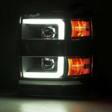 Load image into Gallery viewer, AlphaRex 15-19 Chevy Silverado 2500HD PRO-Series Headlight Plank Chrome w/Activ Light/Seq Signal/DRL - 880225