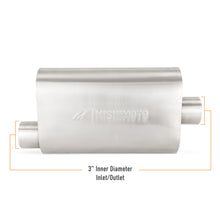 Load image into Gallery viewer, Mishimoto Universal Muffler with 3.0in Offset Inlet/Outlet - Brushed - MMEXH-MF-3COBR