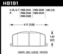 Load image into Gallery viewer, Hawk 87 Toyota Corolla FX16 HP+ Street Front Brake Pads - HB191N.590