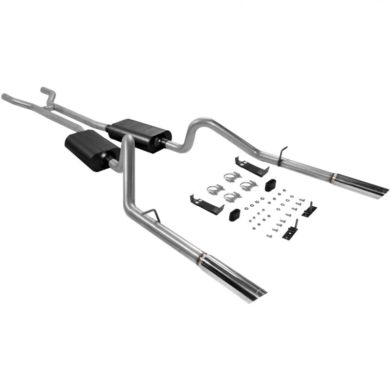Flowmaster 66-67 Ford Fairlane/Mercury Comet American Thunder Crossmember-Back Exhaust System - 17289