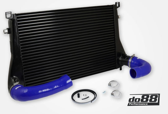 do88 Audi/Seat/Skoda/Volkswagen 1.8T/2.0T (MQB) Intercooler w/Blue Hoses - ICM-300-B