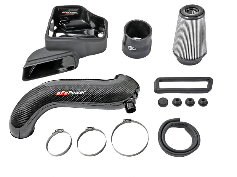 aFe 15-19 VW Golf R (MKVII) L4-2.0L (t) Track Series Carbon Fiber Intake System w/ Pro DRY S Filter - 57-10016D