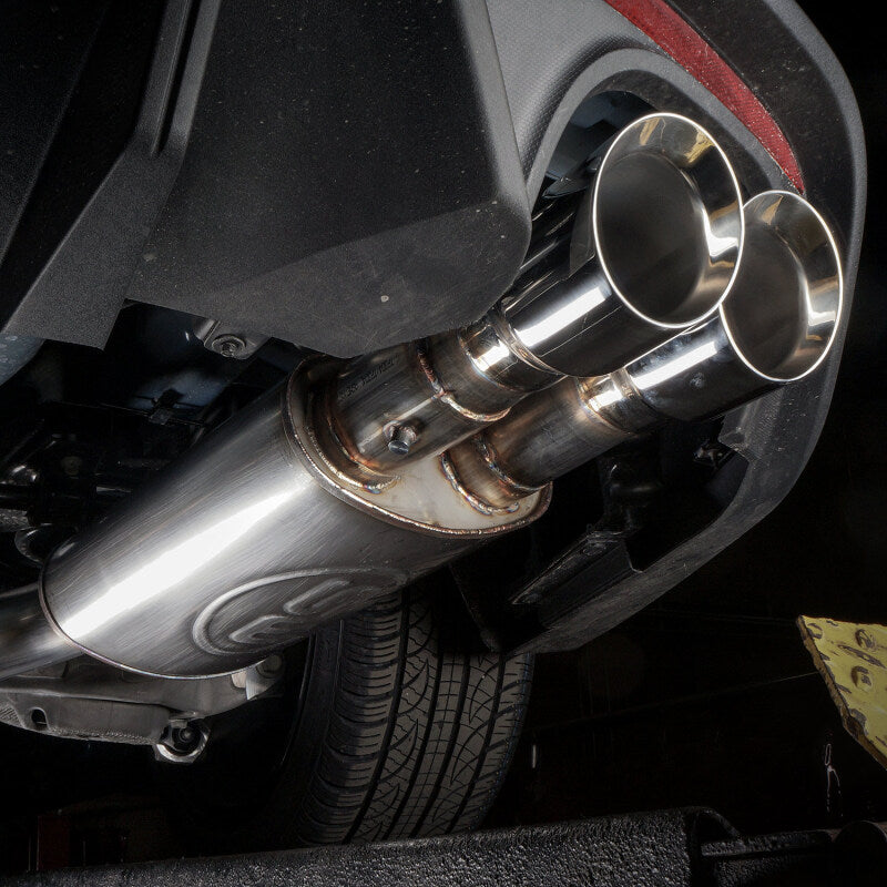 Stainless Works 2018+ Ford Mustang GT 3in Redline Series Catback H-Pipe w/Active Valves & Quad Tips - M18CBHFCV